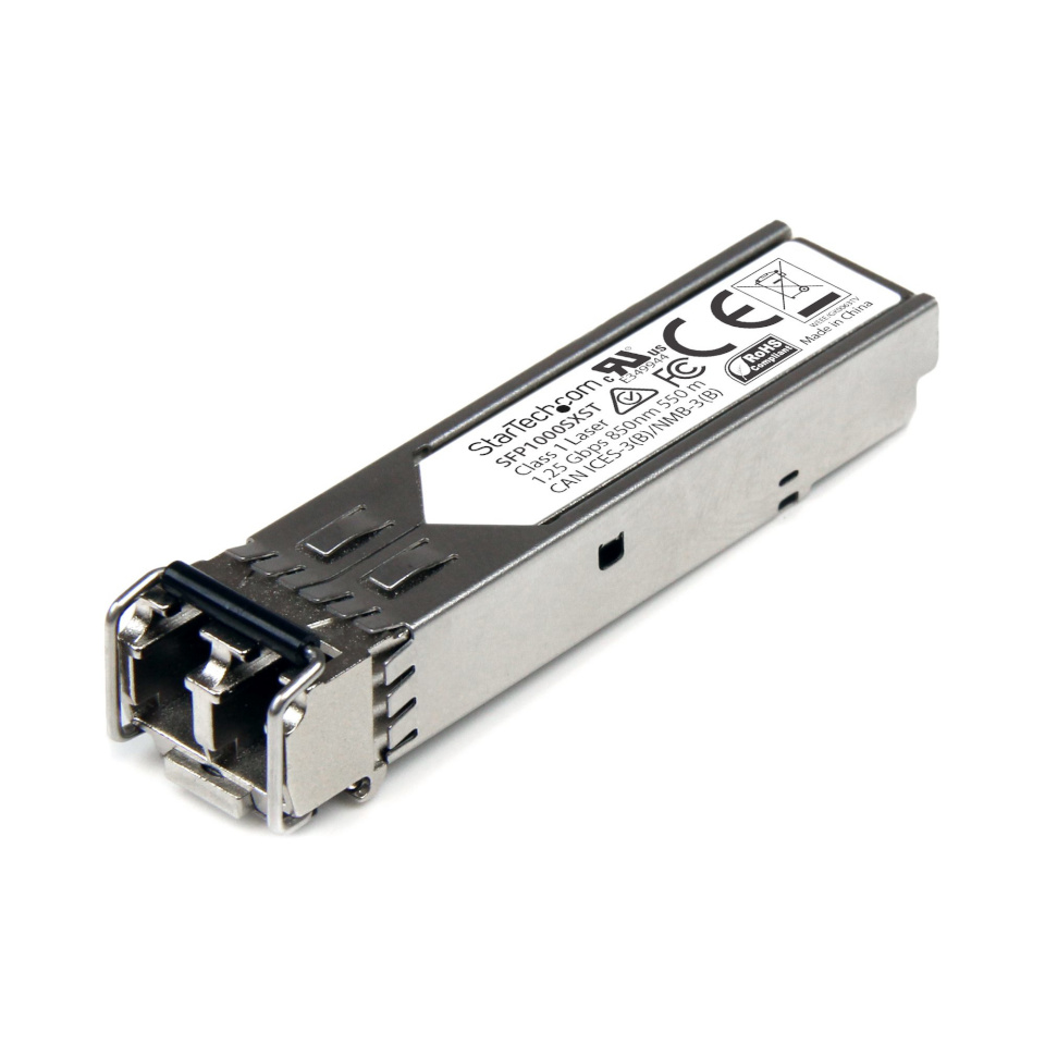 StarTech STARTECH.COM MSA Uncoded SFP Module 1000BASE-SX 1GbE Multi Mode Fiber Optic Transceiver 1GE Gigabit Ethernet SFP LC 550m