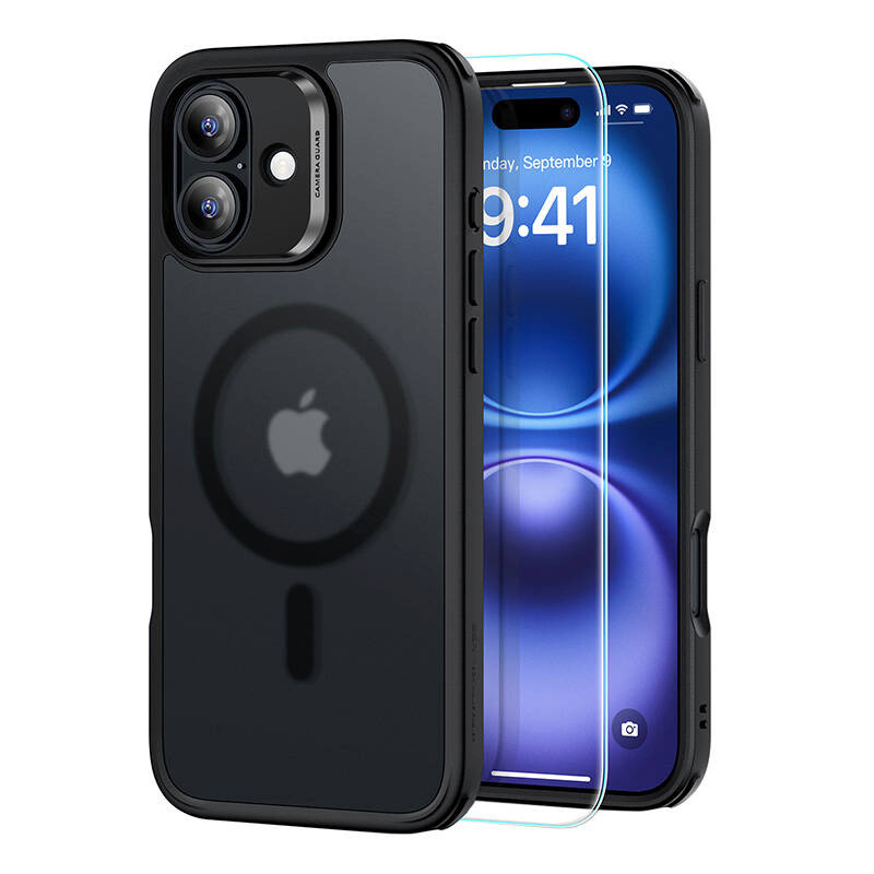 ESR kaitsekest Hybrid Case (HaloLock) for iPhone 16 with screen protection kit (must)