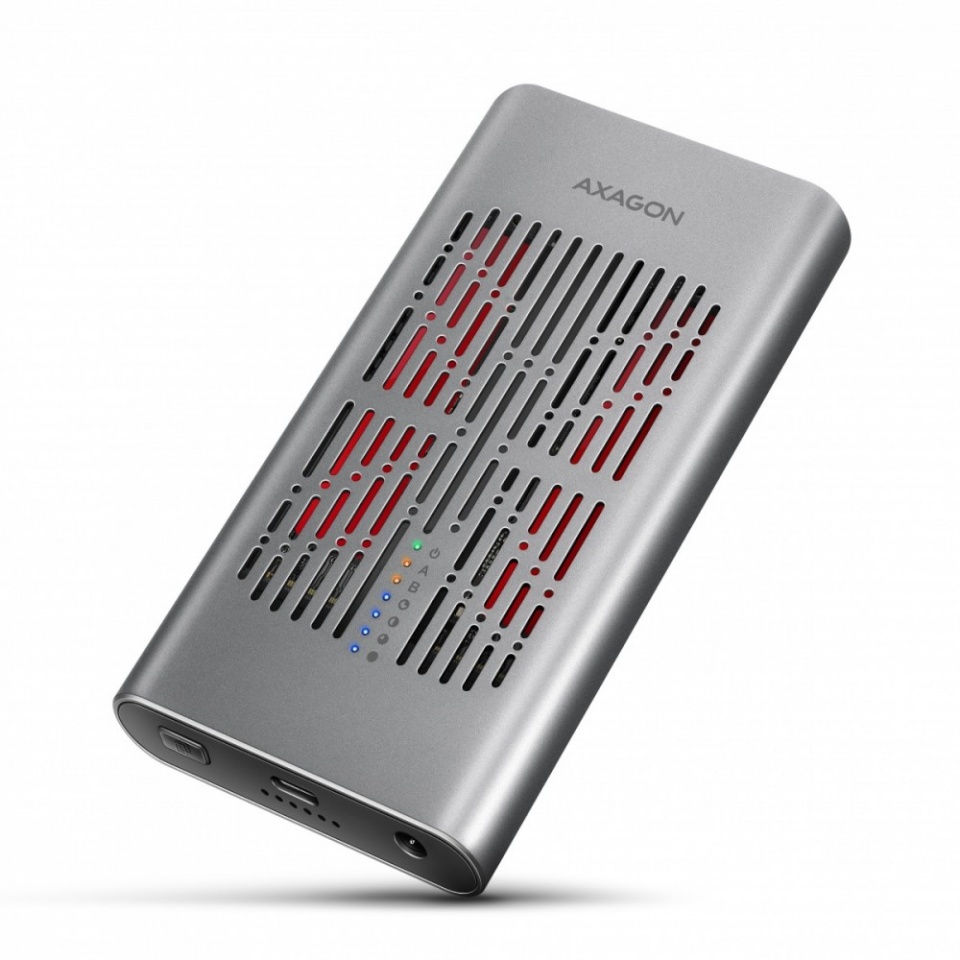 Axagon kettaboks EEM2-20GB USB-C enclosu re Gen2 2xNVMe M.2 SSD