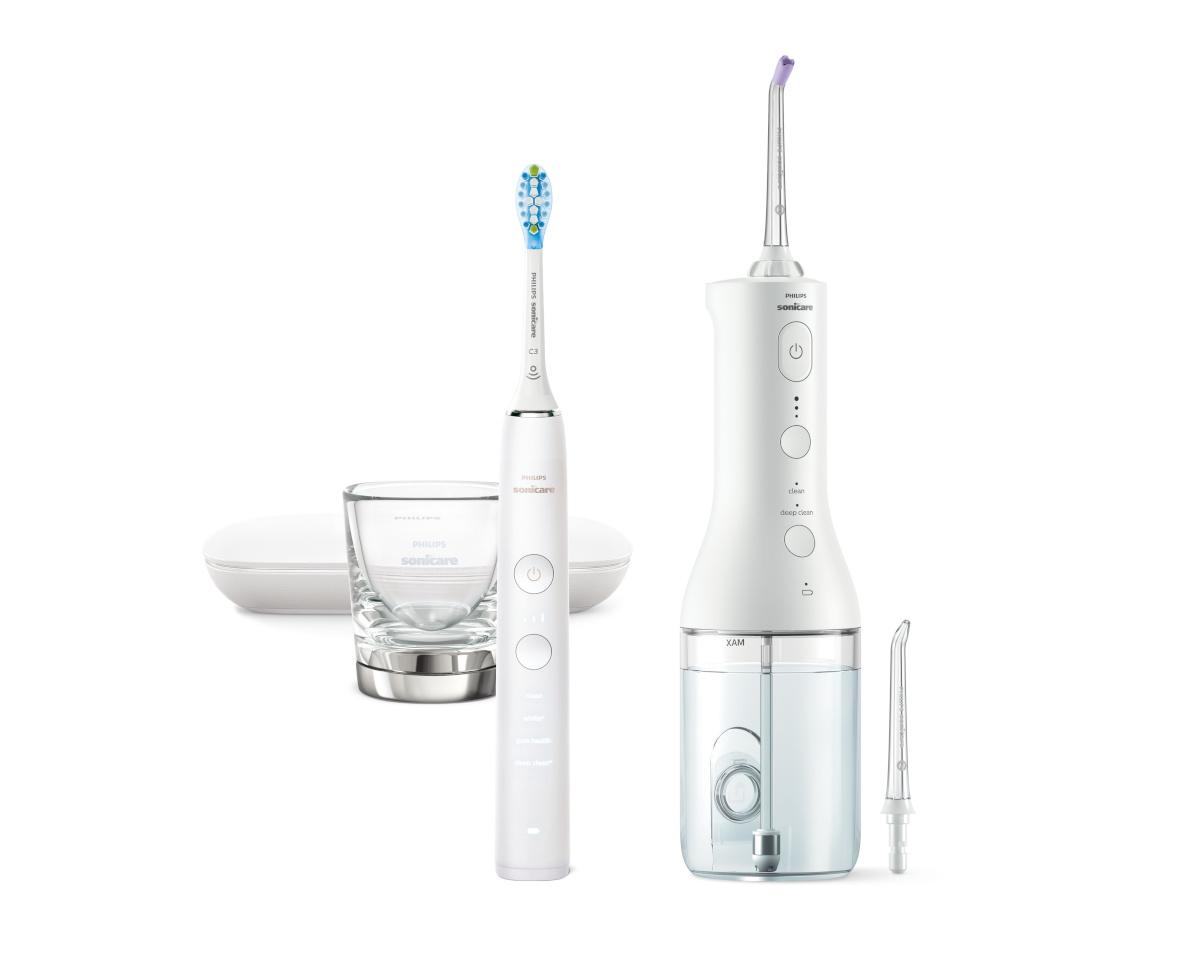 Philips elektriline hambahari ja hambavahede puhastaja HX3886/41 Series 9000 Sonicare Cordless Power Flosser DiamondClean, valge