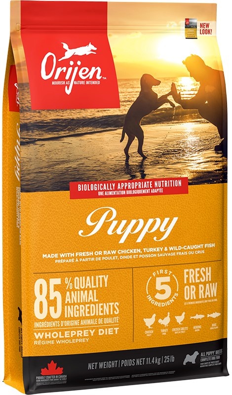Orijen kuivtoit koerale Puppy Chicken, Fish, Turkey, 11,4kg