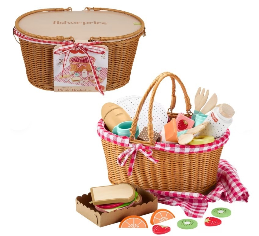 Fisher Price Wooden Koszyk piknikowy