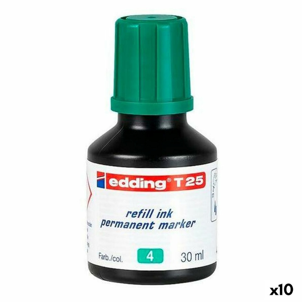 Edding Täitetint T25 Püsimarker roheline 30ml 10tk