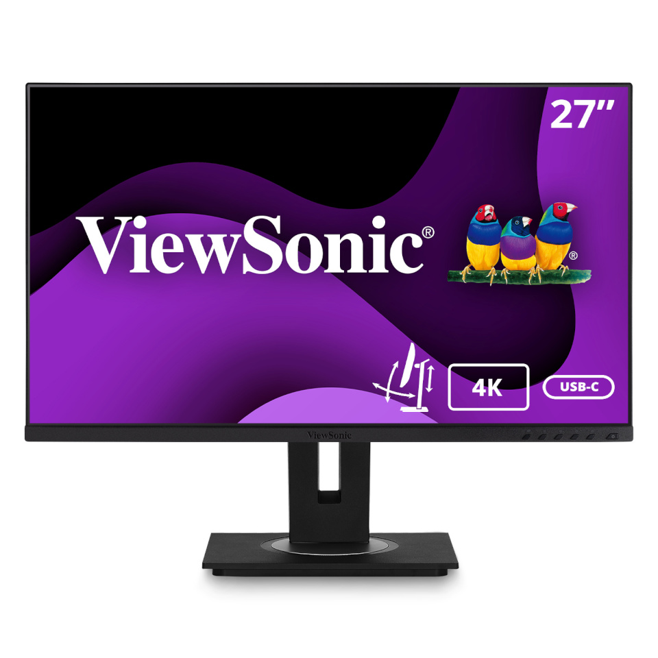 Viewsonic monitor Viewsonic 68,6cm (27") VG2756-4K UHD HDMI+DP+USB-C+RJ45