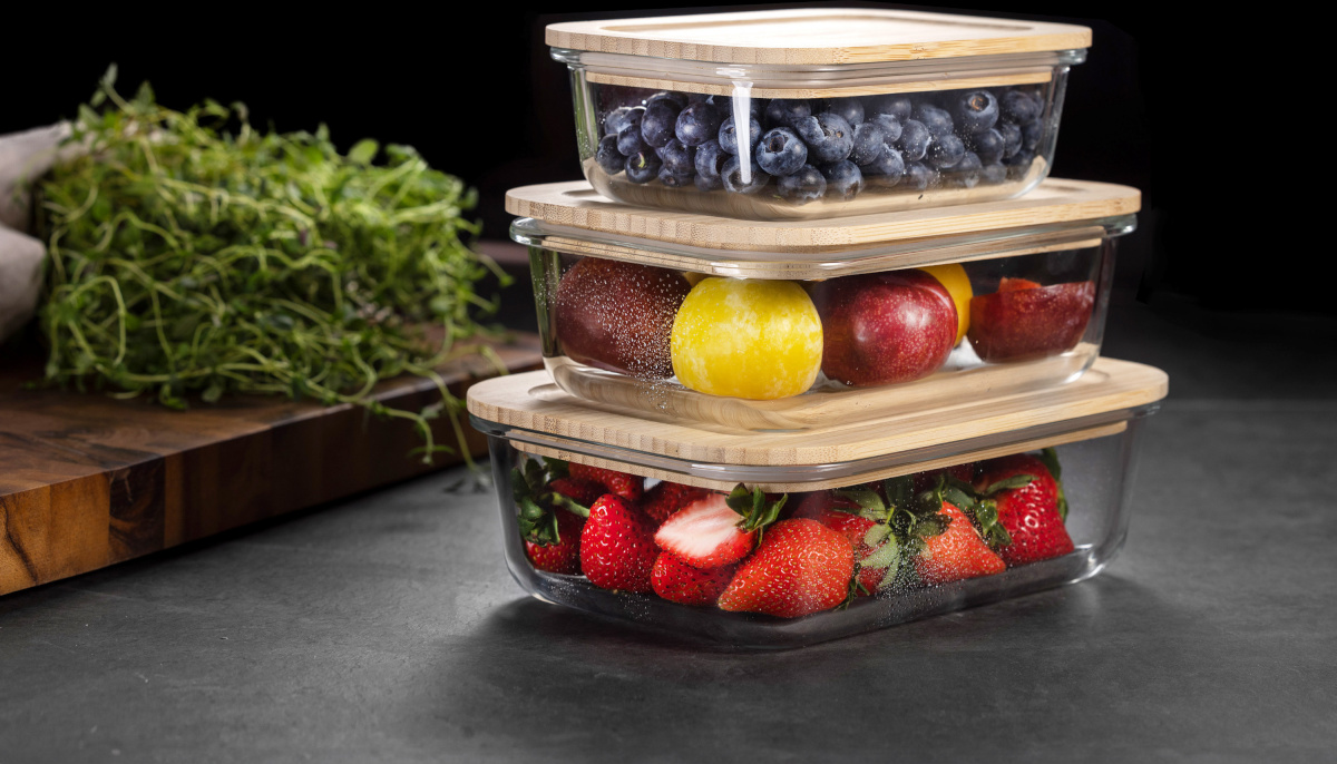 Monart toidukarpide komplekt Arianne Storage/Snack Box Set, Glass, 3tk