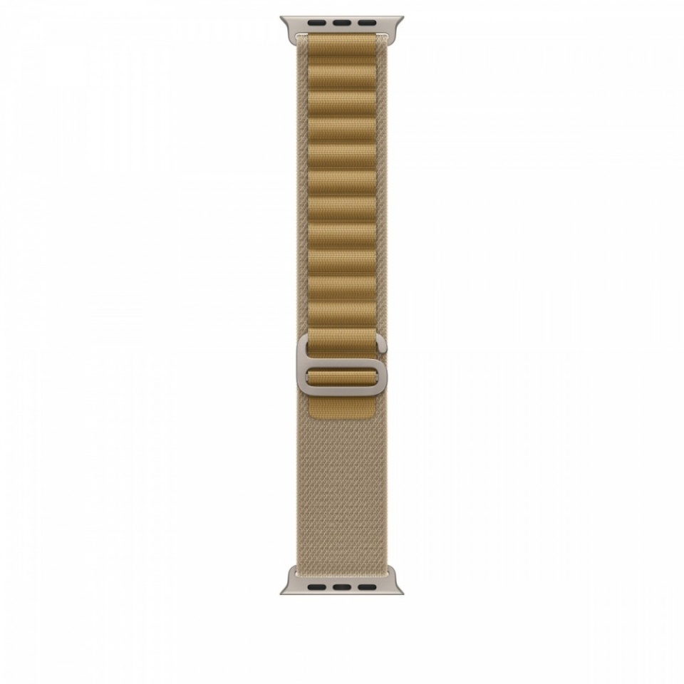 Apple kellarihm Watch Tan Alpine Loop 49 mm - S - Natural Titanium Finish