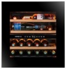Avintage veinikülmik integreeritav AVI60PLATINUM Double Zone Service Wine Cellar, must
