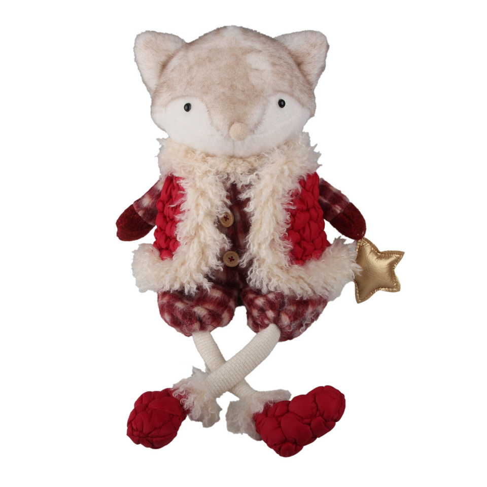 H4Y dekoratsioon Fab Henri, 51cm, rebane, punane