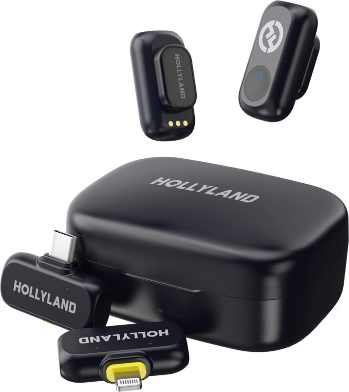 Hollylandi juhtmevaba mikrofon LARK A1 koos USB-C RX + Lightning RX + laadimisümbrisega