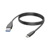 Hama laadimiskaabel Charging Cable, USB-A, USB-C, 3m, must