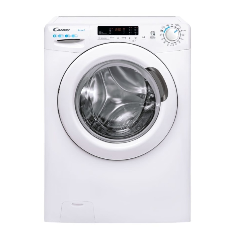 Candy pesumasin CS1482DW4/1-S Front loading, Washing capacity 8 kg, 1400 RPM, Depth 53 cm, Width 60 cm, Display, LCD, valge
