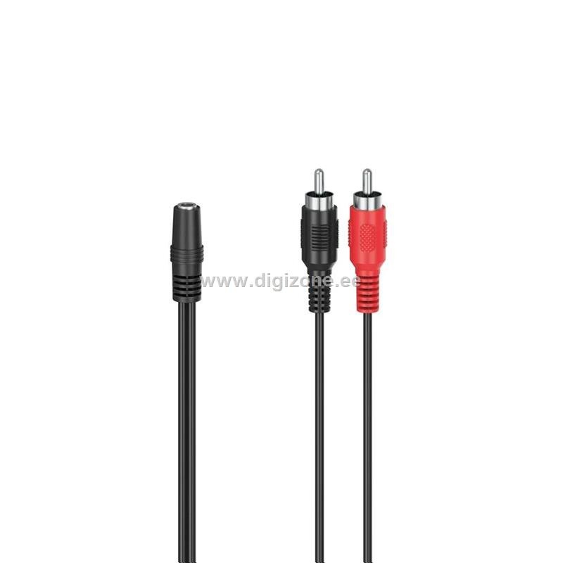 Hama helikaabel Kaabel 2RCA - 3.5mm socket