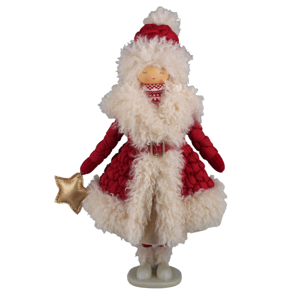 H4Y dekoratsioon Fab aria, 49cm, päkapikk, punane