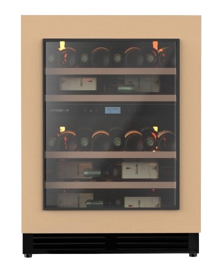 Avintage veinikülmik integreeritav AVU50PANEL Dual-Zone Wine Cellar, pruun