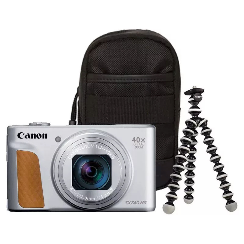 Canon Powershot SX740 HS Lite Travel Kit, hõbedane
