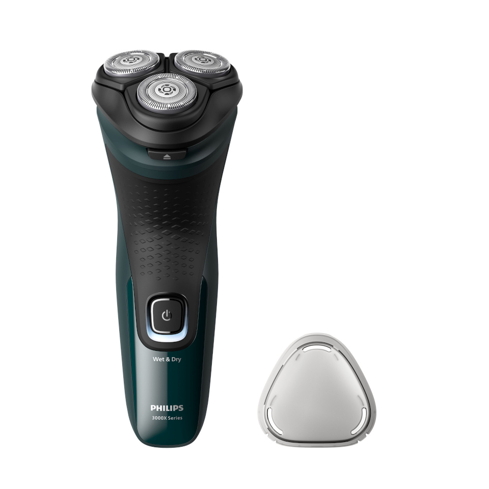 Philips pardel X3002/00 Series 3000X Wet&Dry Electric Shaver, must/tumeroheline