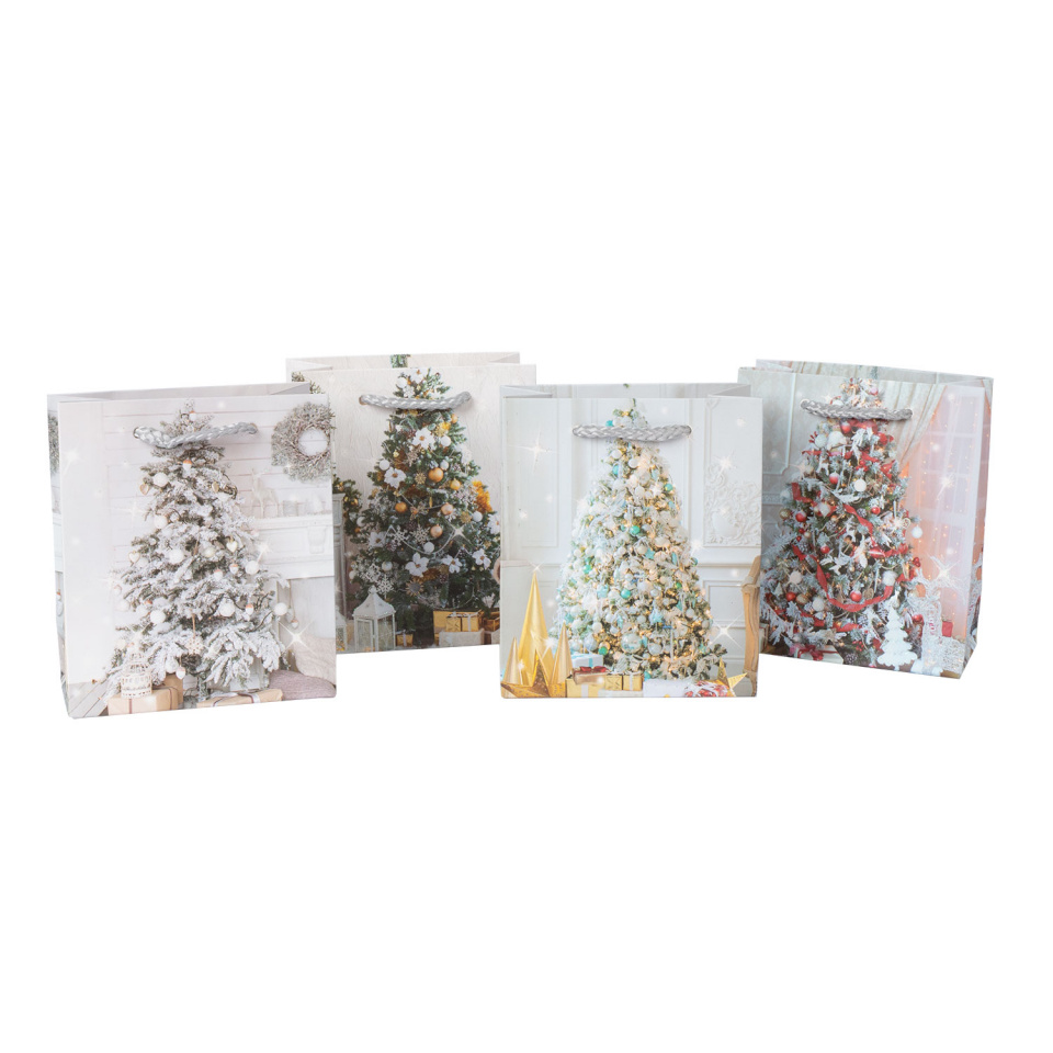 H4Y kinkekott Xmas Tree, Mix, 12x14x6cm