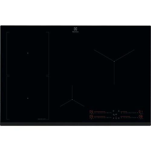 Electrolux pliidiplaat EIS87453 4 x induktsioon, 78cm, Hob2Hood, faasitud esiserv, must