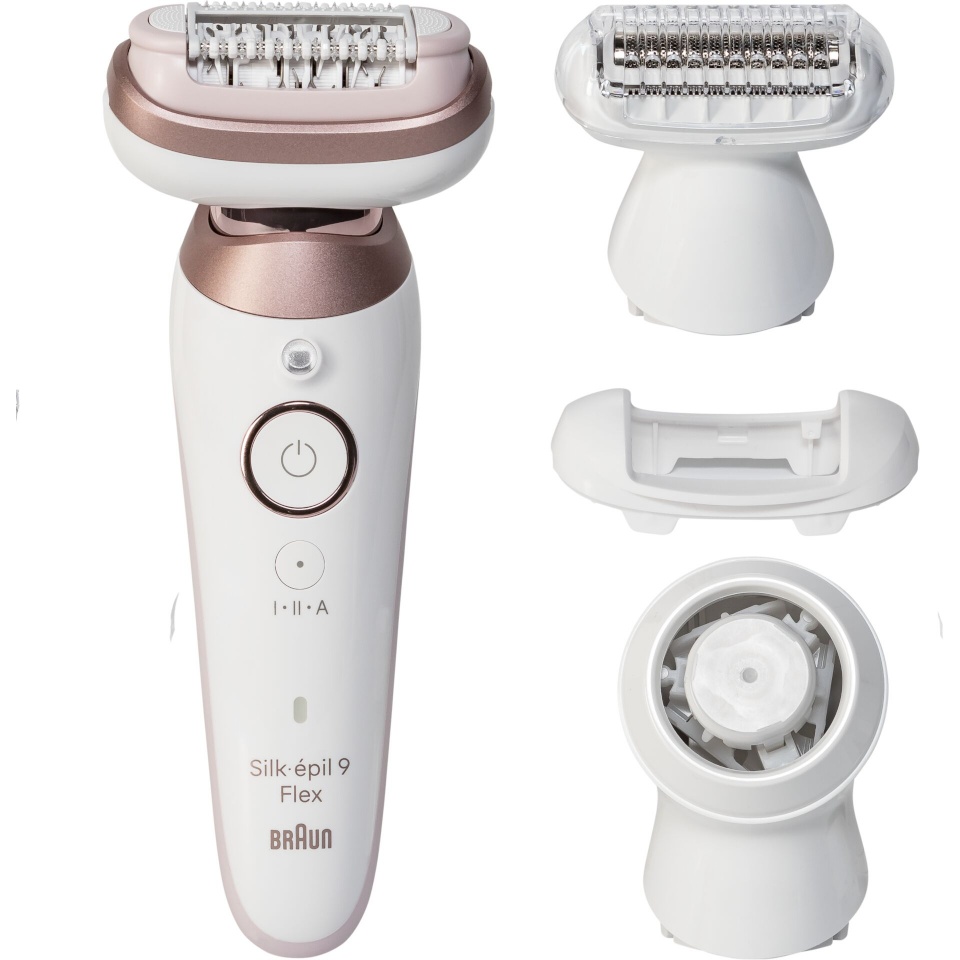 Braun epilaator SES9-360 Silk épil 9 Flex 3D, valge/roosa