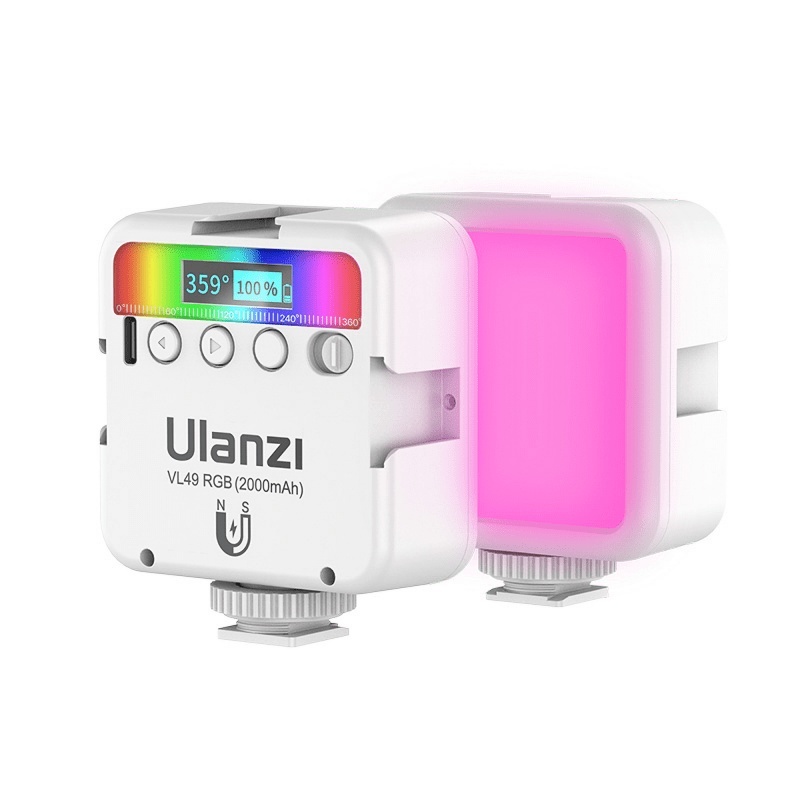 Ulanzi videovalgusti Lampa LED VL49 - RGB, WB (2500 K - 9000 K), white