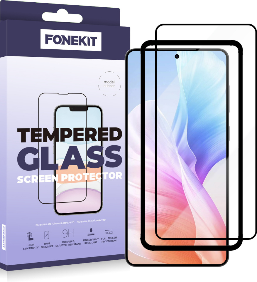 FoneKit kaitseklaas Full Cover, Samsung Galaxy S25 Edge