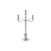 DKD Home Decor küünlahoidja 30x12x46cm Hõbedane Alumiinium Kroomitud