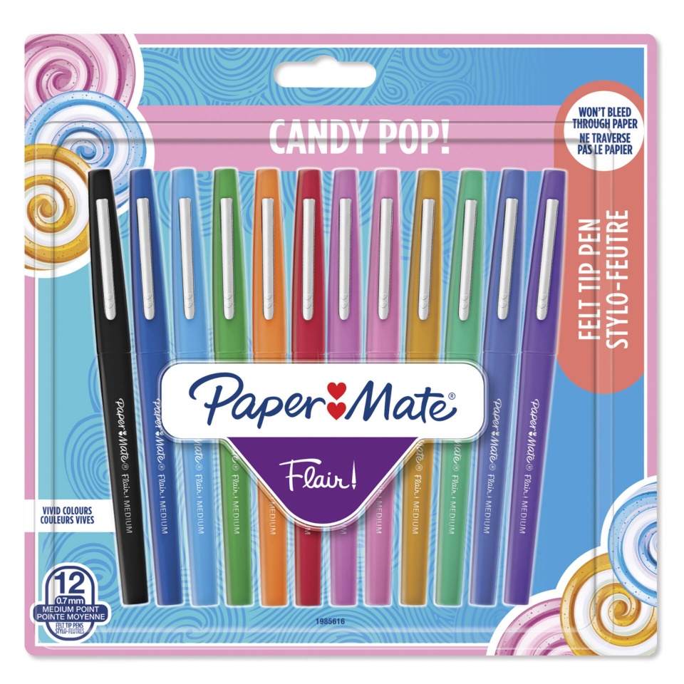 Paper Mate viltpliiatsid 1x12 Felt Tip Pen Flair Candy Pop M