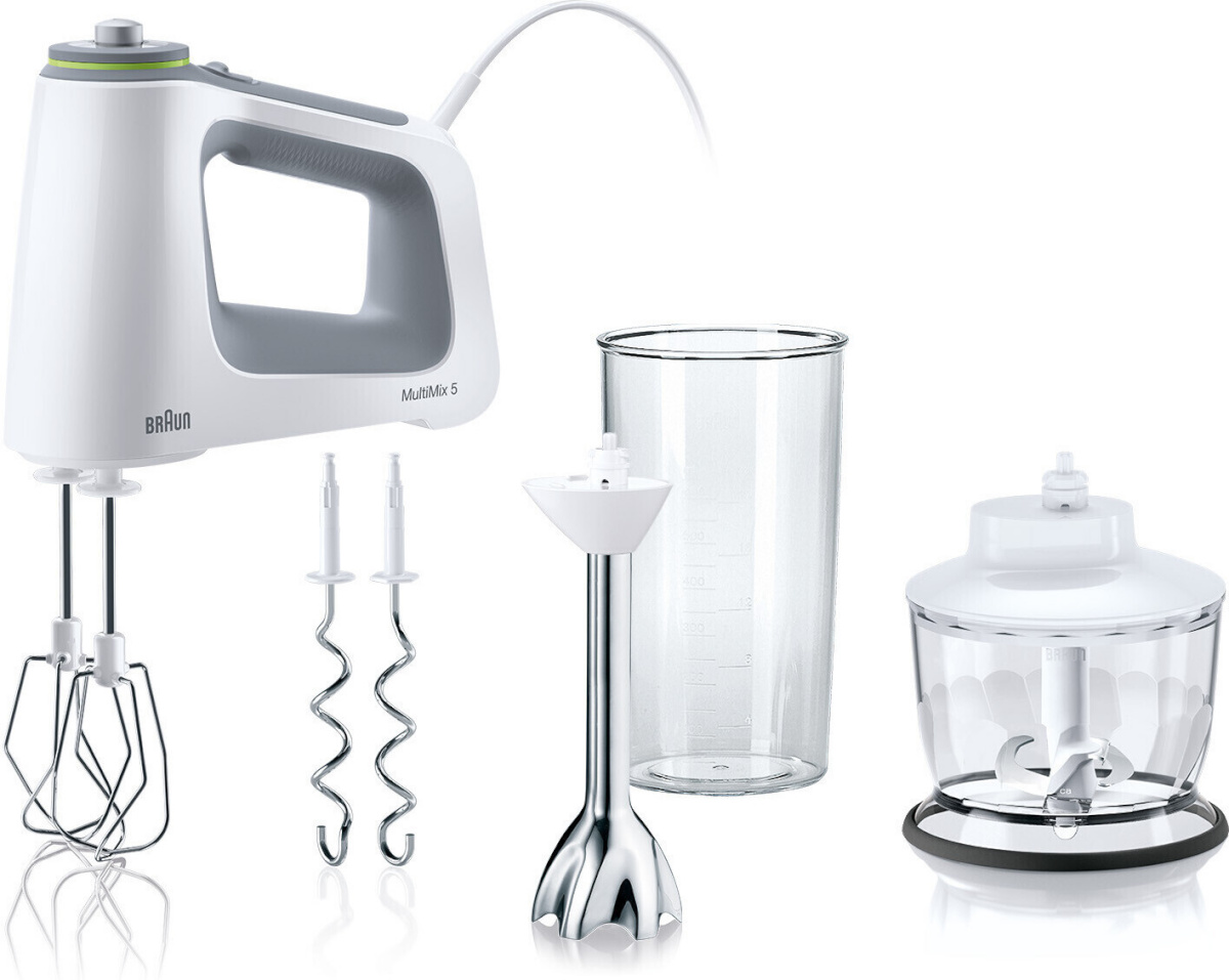 Braun mikser HM5137WH MultiMix 5 Electric Mixer, valge
