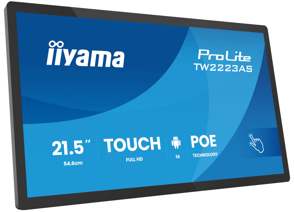 iiyama monitor 55.0cm (21.5") TW2223AS-B3P 16:9 M-Touch USBC Android