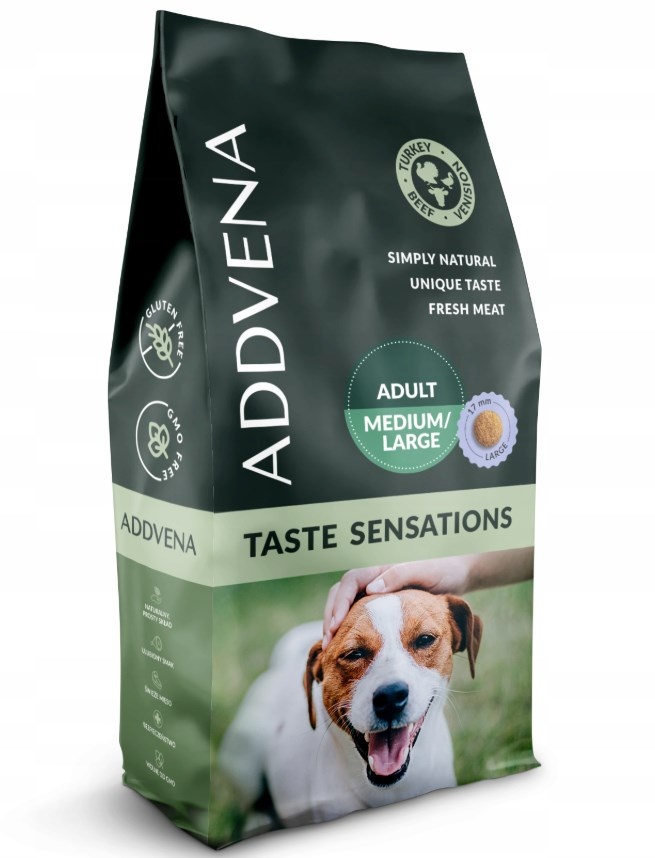 Addvena kuivtoit koerale TASTE SENSATIONS dla Adults psów średnich i dużych ras 10kg