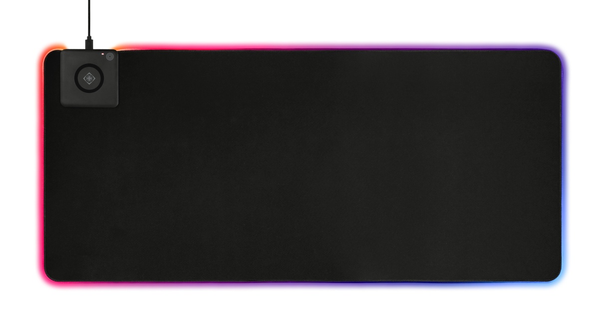 Deltaco RGB hiirematt juhtmevaba laadimisega, 900x400x4mm, must