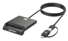 Manhattan mälukaardilugeja Chipkartenleser with USB-C / USB-A Kombo-Stecker