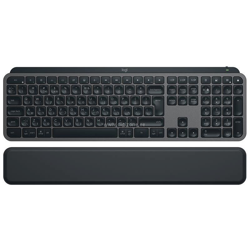 Logitech klaviatuur MX Keys S Plus US (W), must