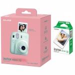 Fujifilm polaroid kaamera Instax Mini 12 Mint Green, heleroheline +  10tk fotopaber