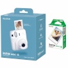 Fujifilm polaroid kaamera Instax mini 12 Clay White, valge + fotopaber Glossy (10tk)