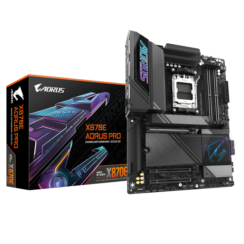 Gigabyte emaplaat X870E AORUS PRO (X870,AM5,ATX,DDR5)
