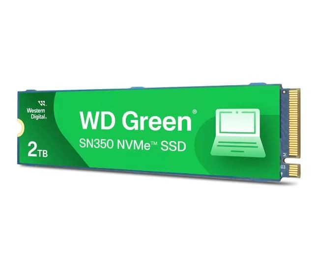 WD kõvaketas SSD Dysk roheline 2TB M.2 2280 SN350 NVMe PCIe