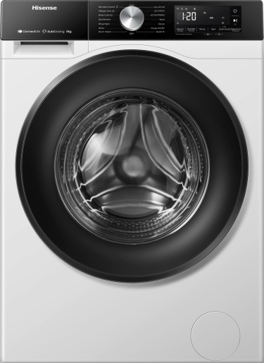 Hisense eeslaetav pesumasin WF3S8045BW3 Washing Machine, 8kg, 1400 p/min, 48cm, valge