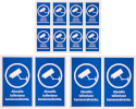 Tarmo aknakleebised 297473 Camera Surveillance Window Stickers, 3tk