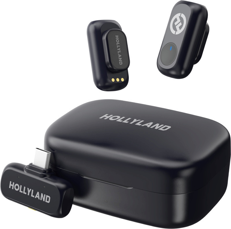 Hollylandi juhtmevaba mikrofon LARK A1 Duo koos USB-C RX-iga + laadimisümbris