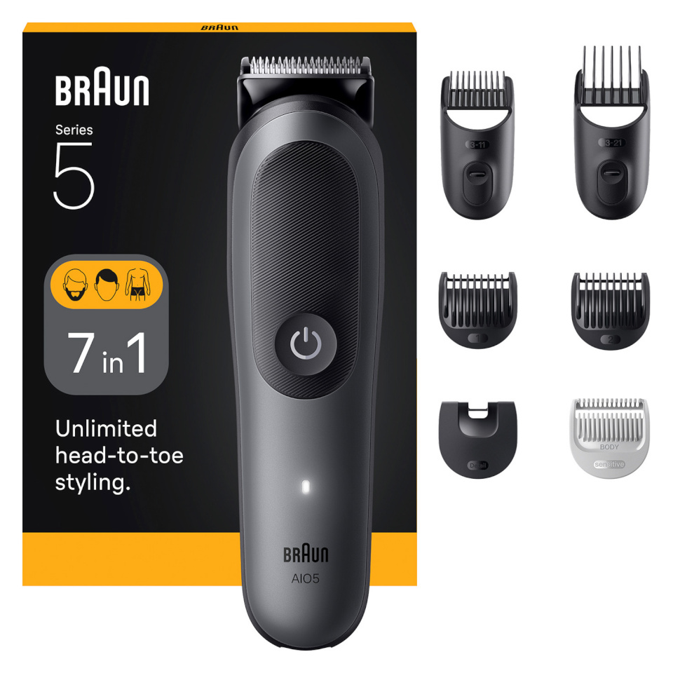 Braun juukselõikur AIO5520 Series 5 All-in-One Kit, must
