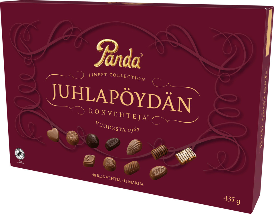 Panda peolaua maiustused šokolaadikommikarp, 435 g