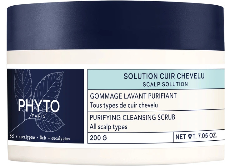 Phyto šampoon Scalp Solution Purifying Cleansing Scrub 200g, naistele