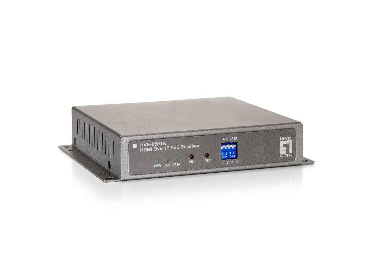 Level One HDMI HVE-6501R über IP PoE Receiver Video Exe.