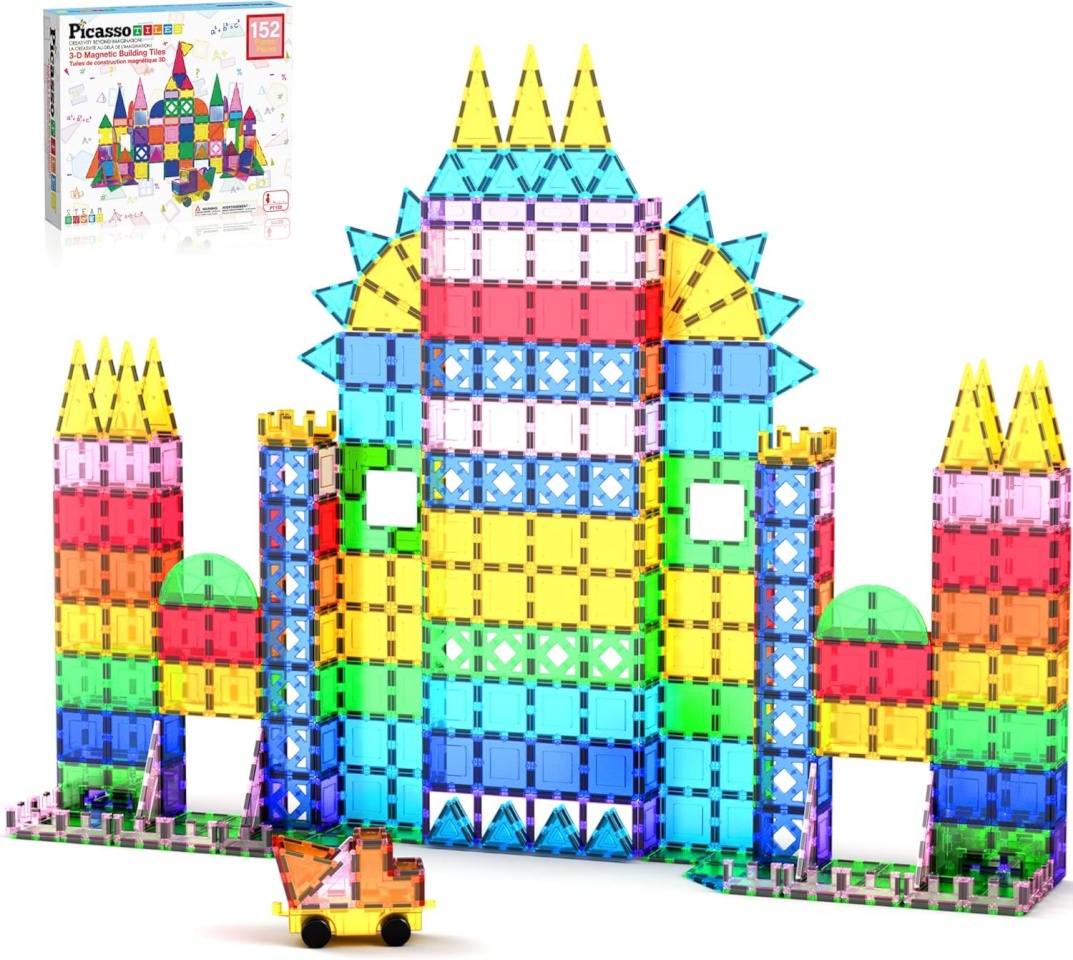 Picasso Tiles PICASSO TILES magnetkonstruktor 3D 152 tk., PT152