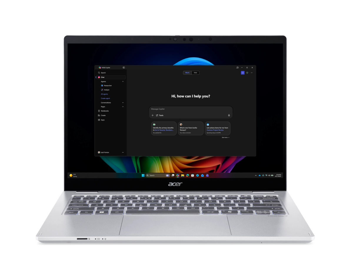 Acer sülearvuti TravelMate P4 Spin 14" U5-325 16GB RAM, 512GB SSD, WXUGA , Win 11 Pro