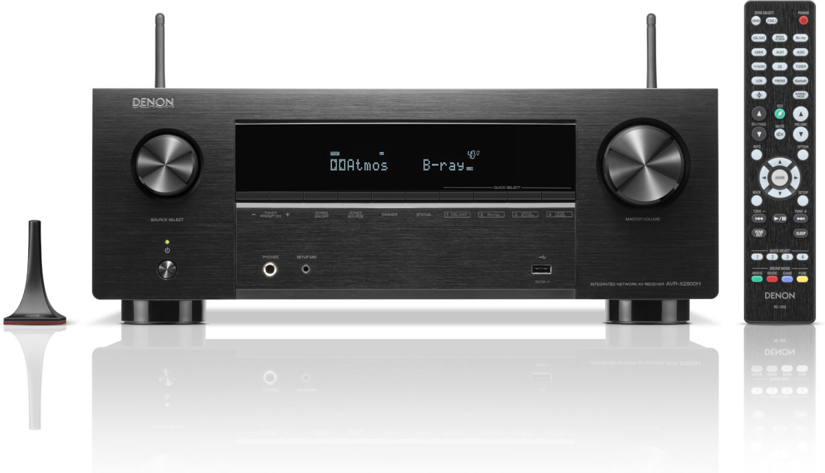 Denon AV ressiiver AVR-X2800H 7.2 kanaliga, must