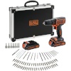 Black+Decker akutrell BDCDC18BAFC Cordless Drill/Driver 18V, must/oranž