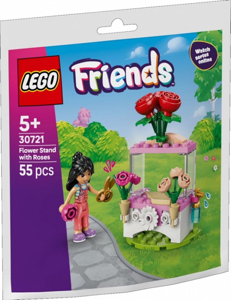 LEGO klotsid 30721 Friends Blumenstand mit Rosen (Polybag)