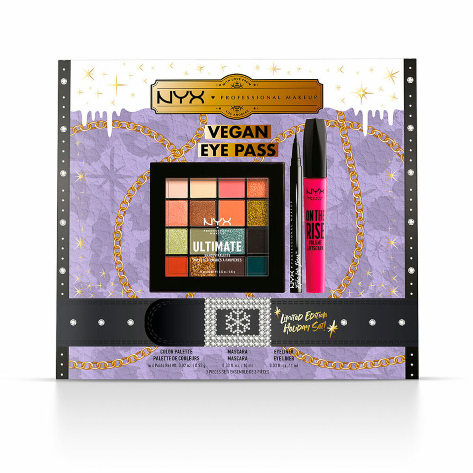 NYX meigikomplekt Vegan Eye Pass Limiteeritud väljaanne 3 Tükid, osad